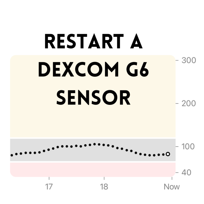 Restart a Dexcom G6 Sensor